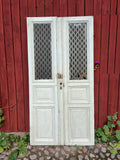 Pardörr med glas 120x238