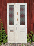 Pardörr med glas 119x237