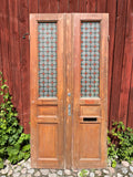 Pardörr med glas 119x237