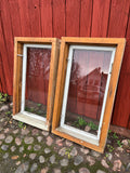2 st fönster med karm 56,5x102