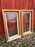 2 st fönster med karm 56,5x102